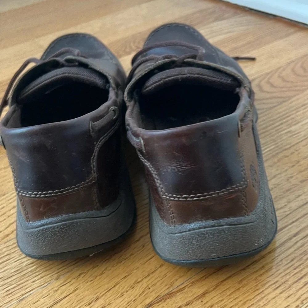 Timberland Men’s Brown Leather Lace-Up Dress Shoes Loafers Size 10.5
